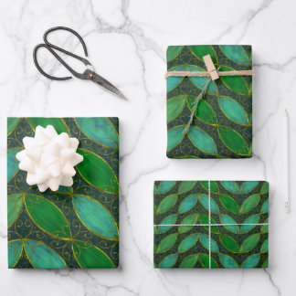 "Gold 'n Leaf" Papier d'emballage Feuille plate Se