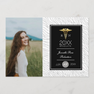 Gold Nursing Graduation   FAIRE-PART