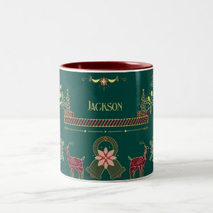 Gold Nutcracker Festive Personnalisé Christmas Mug