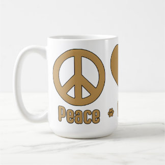Gold Peace Love BBG Mug