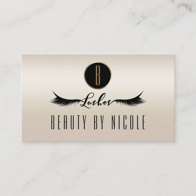 Gold Pearl Shimmer Eyelashes Carte de fidélité cli (Devant)