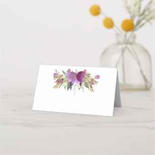 Gold Purple Amethyst Fleurs sauvages Cartes de Pla