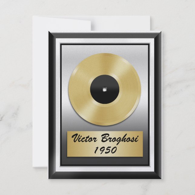 Gold Record - Invitation de parti - SRF (Devant)