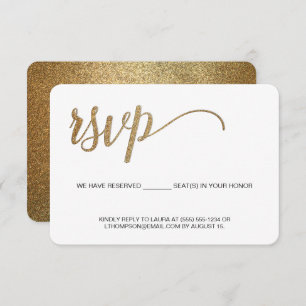 Gold RSVP Script sans envoi Siège réservé