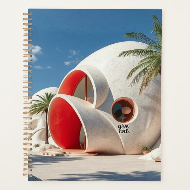 Gold Spiral Planner - élégant et organisé (Devant)