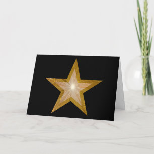 Gold Star deux tons "Félicitations !" carte noir