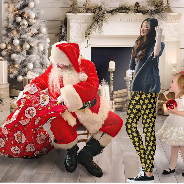 Gold Star Leggings (Créateur téléchargé)