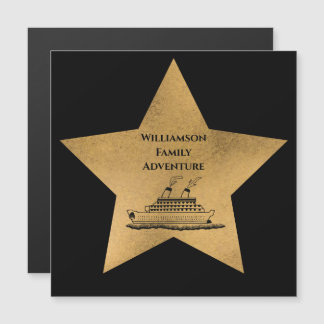 Gold Star Monogram Cruise Ship Stateroom Cabine