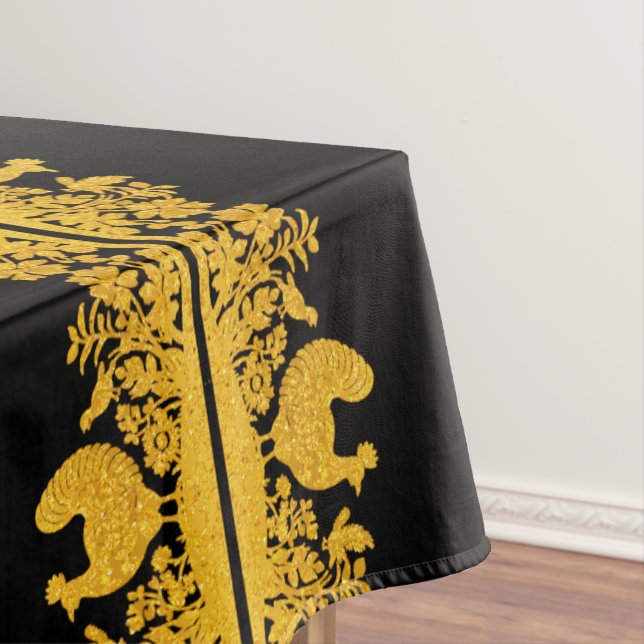 Gold Thanksgiving Turquie nappe de fleurs (In Situ)