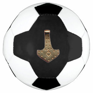 Gold Thor Hammer noir ballon de football