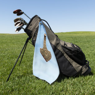 Gold Thor Hammer nuages serviette de golf