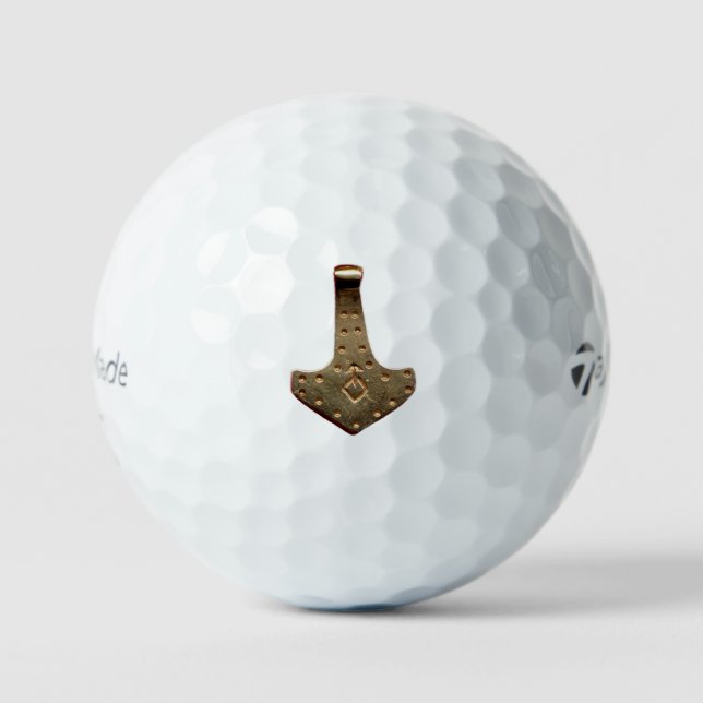 Gold Thor Hammer Taylor Made TP5 balles de golf 12 (Recto)