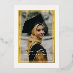 Gold Voir le Faire-part de remplissage frontalier 