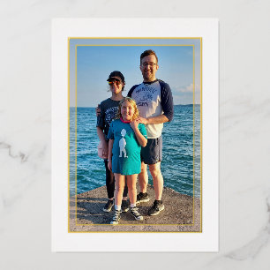 Gold Voir Thru Bordure Pile Nouveau An Carte