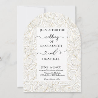 Gold Wedding Invitation