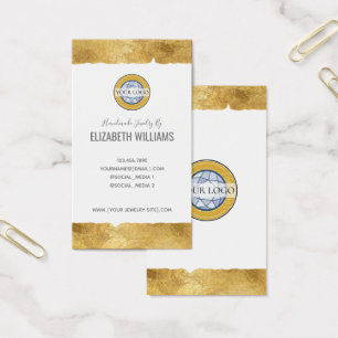 Gold White Ajouter vos Cartes de visite de logo