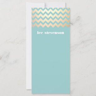 Gold Zig Zag Motif Turquoise