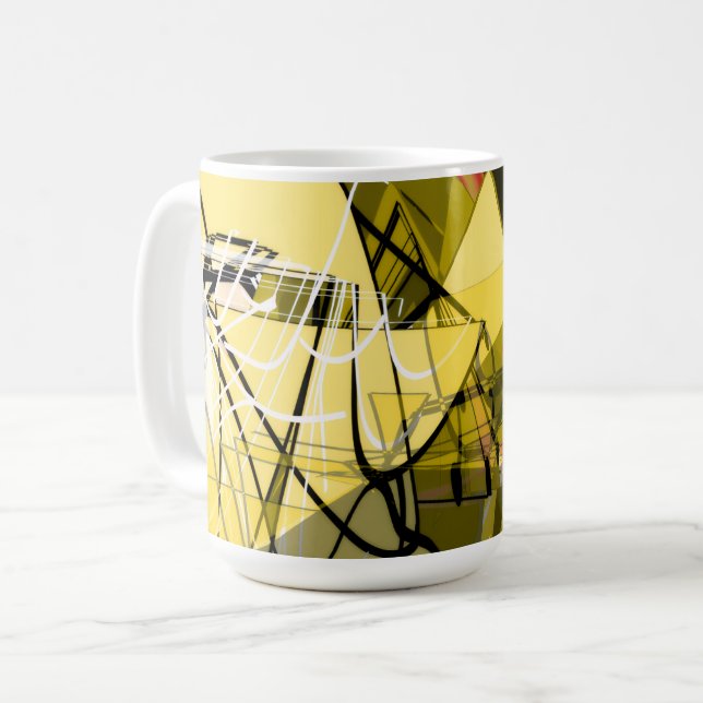 Golden Abstract Coffee Mug (Devant gauche)