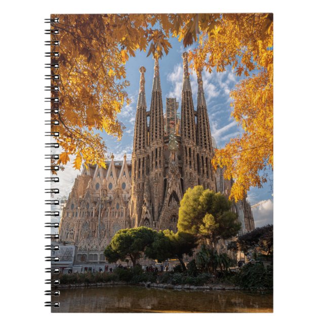 Golden Autumn Sagrada View Carnet (Devant)