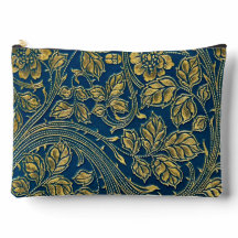 Golden Blossom Elegance Print Cut Sac à coudre