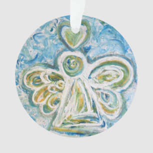 Golden Blue Angel Art Cadeau de vacances