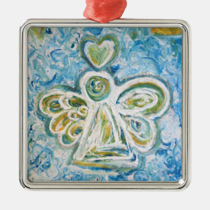 Golden Blue Angel Art Vacances Cadeaux Ornements