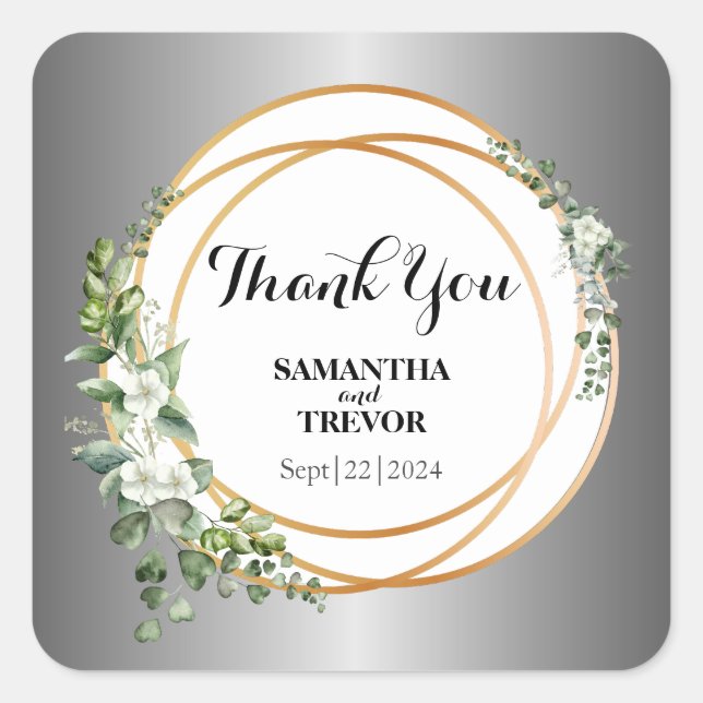 Golden Botanica : Stickers monogrammes pour la nat (Devant)