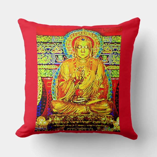 GOLDEN BUDDHA COUSSIN RED TRIM (Recto)