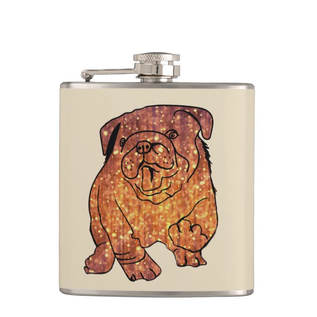 Golden Bulldog Vinyl enveloppé flacon (Devant)