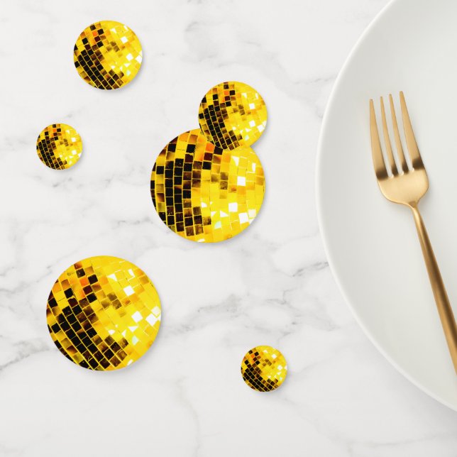 Golden Disco Glitterball Confetti (Groupe)