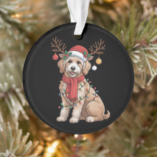 Golden Doodle Magnifique Renne Arbre de Noël 