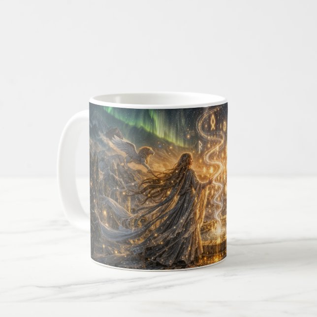 Golden Elven Fantasy Light Mug Impressionist Fan (Devant gauche)