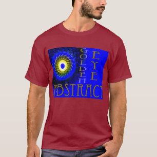 Golden Eye Abstrait Mens Dark T-shirt