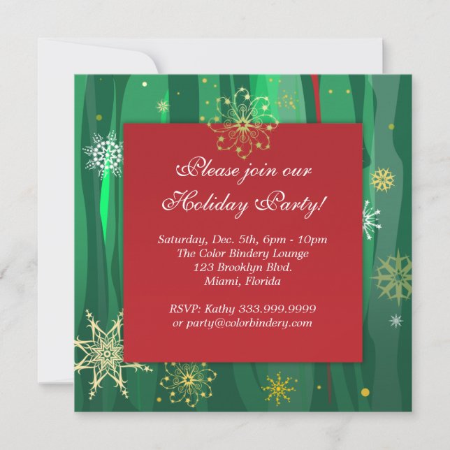 Golden Flakes 5,25 po x 5,25 po Invitation (Devant)