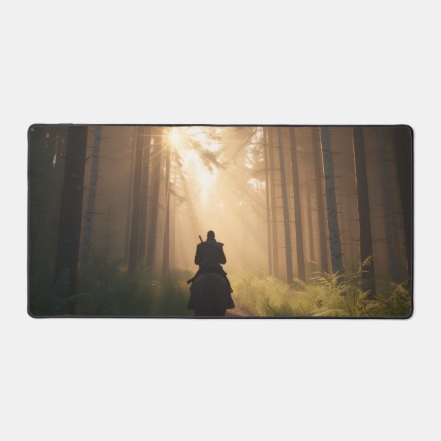 Golden Forest Rider Desk Mat (Recto)