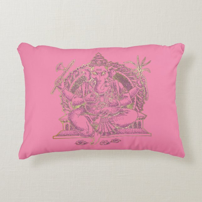Golden Ganesha - Coussin d'accent (Devant)