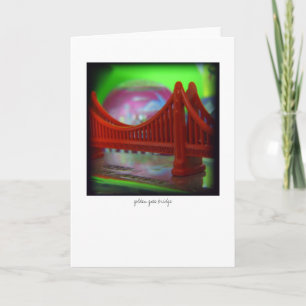 golden gate bridge - carte de voeux