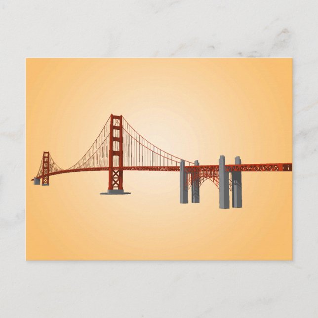 Golden Gate Bridge : Modèle 3D : Carte postale (Devant)