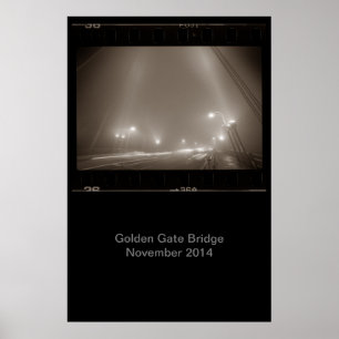 Golden Gate Bridge novembre 2014 Poster quer quer