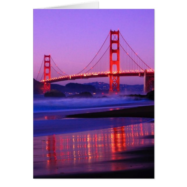 Golden Gate Bridge sur Baker Beach à Sundown (Devant)
