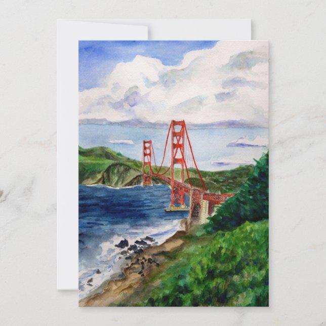Golden Gate Painting Invitation (Devant)