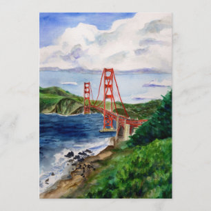 Golden Gate Painting Invitation