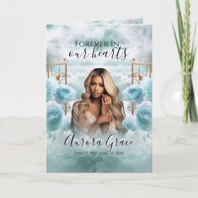 Golden Gates of Heaven Memorial Funeral Programme (Devant)