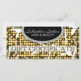 Golden Glam Cheveux & Beauté Certificat cadeau