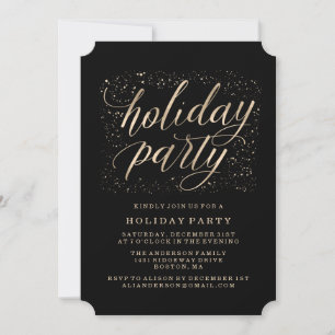 Golden Glitz   Invitation pour la fête de fin d'an
