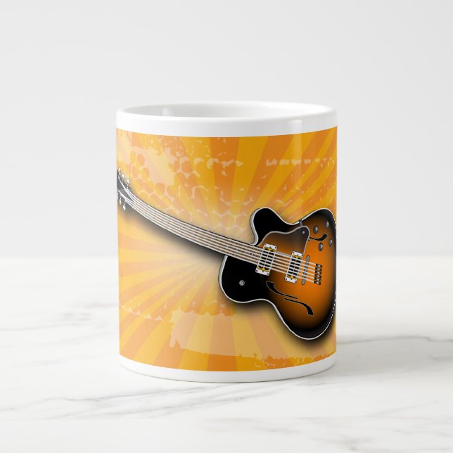 Golden Grunge Burst Guitar Spécialité Mug (Devant)