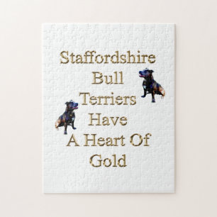 Golden Hearts Staffys, Jigsaw Puzzle