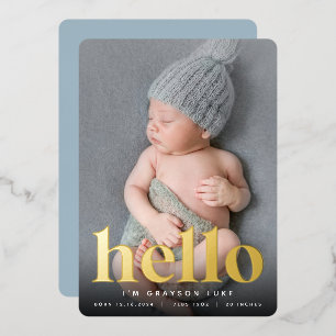 Golden Hello Faire-part de naissance de rempliss