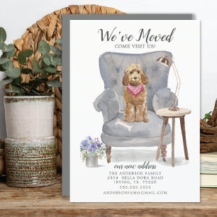 Golden Honey Cockapoo Moving Faire-part