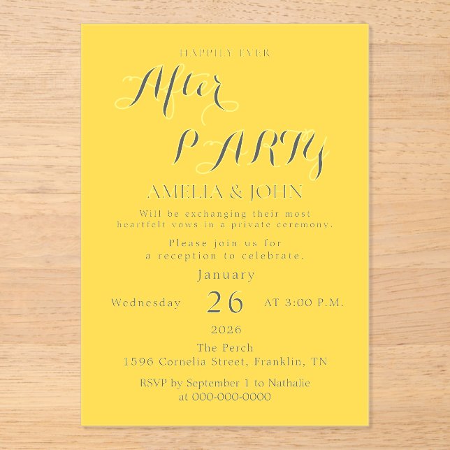 Golden invitation card (Recto)